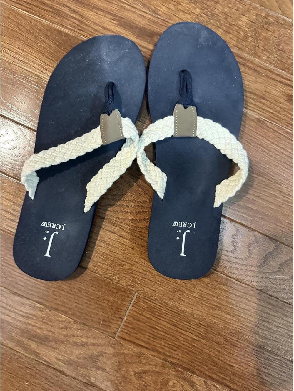 J.Crew Women's Navy and Blue Flipflop